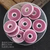 Suministro Transfronterizo Cuentas de Cerámica Coloridas con Forma de Rosquilla Agujero Grande Estilo Fresco Pequeño Cuentas Sueltas Materiales para Manualidades de Ropa Cuentas de Porcelana