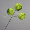 3 cabezas de flores artificiales de bola de nieve de la suerte, un ramo para arreglos florales de boda, decoraciones de hortensias y accesorios para crear exhibiciones escénicas