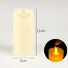 Velas Digitais LED Ornamentos Chama Artificial Oscilante Adereços de Feriado Bala Fixa Material PP Vela
