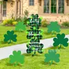 El St Más Vendido de Amazon. Decoración Colgante del Día de San Patricio, un Trébol Colgante para Decoración Interior y Exterior de Césped y Jardín