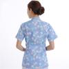 Uniforme de Enfermería Hospitalario de Flores de Bloques de Construcción de Manga Corta, Ropa para Lavar a Mano, Ropa de Trabajo para Niñera de Confinamiento Dental Oral, Ropa de Limpieza para Trabajo en Hogar de Ancianos