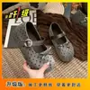 Sapatos casuais de alta qualidade Mary Jane de um só fecho, doces, com bolinhas, decote baixo, salto oculto, sapatos de dirigir femininos, Novidade Outono 2026