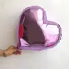 Globos de Aluminio Decoración para Fiesta de Cumpleaños, Lisos, Color Dorado y Plateado, en Forma de Corazón, 18 Pulgadas