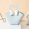 Caja Creativa de Dulces para Boda en Forma de Corazón, Bolsa de Dulces de Cuero en Forma de Corazón para Llevar en la Mano, Recuerdos de Boda, Regalos de Agradecimiento, Empaque para Dulces
