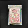 Bolsa para Snacks con Láser, Cable de Datos, Bolsa con Cierre Zip Yin y Yang, Funda para Teléfono Móvil, Bolsa de Papel de Aluminio con Purpurina, Bolsa para Joyería Fantasía Arcoíris