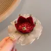Diadema Corona Princesa Niños Rosa Satín Sombrero Cumpleaños Pinza Cabello Pinza Bebé Pinza No Daña Accesorio Cabello