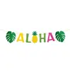 Conjunto de Decoração de Festa Havaiana Transfronteiriça Festival Lualo Alona Bandeira Decorativa Faixa Tecido de Fundo Colmeia Pendurado na Porta