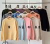 Suéter Pulôver Macio e Simples de Estilo Coreano para Mulheres, Novo Tricô de Gola Redonda Solto e Versátil para Outono e Inverno