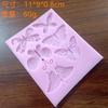 Mini Lazo Mariposa Molde de Silicona para Hornear Decoración de Chocolate Pastel Pequeño Mini Serie de Dibujos Animados
