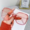 Gafas de Sol de Estilo Coreano Celebridad de Internet Cuadradas de Montura Grande Degradadas para Mujer Ins Trendy Celebridad de Internet Adelgazantes para Cara Grande Anti-UV