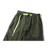 Calça Comprida Casual Color Block Funcional ao Ar Livre Estilo Urbano Rumeng Mountain para Homens, Outono, Corte Solto, Calça Cargo Versátil para Casais