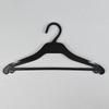 Percha de plástico para tienda de ropa negra, percha de hotel, percha para habitación de huéspedes, soporte para colgar ropa, estante para colgar ropa