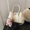 Bolsa Balde Simples Elegante de Mão Bolsa de Ombro Feminina Estilo Coreano para Trabalho e Deslocamento 2025 Nova Bolsa Transversal Fashion