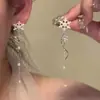 Atmósfera Navideña Lujo Accesible Nicho Otoño e Invierno Pendientes de Alta Gama Pendientes para Mujer Únicos Elegantes Clips para Orejas de Árbol de Navidad