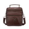 Bolsa de Ombro Único Bolsa de Ombro Couro Genuíno Bolsa Transversal Bolsa Masculina Casual Couro de Vaca Mochila Pequena Atacado