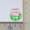 Traje de porco rosa de desenho animado acessórios de resina acessórios pequenos diy sapatos com furo capa de celular pacote de material artesanal