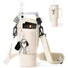 Tapa para Vaso de Hielo de 40 oz Material de Buceo Stanley Bolsa Tote para Botella de Agua Asa Stanley Tapa para Vaso de Letra Aislada Montada en Coche