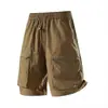 Estilo Nuevo de Verano Pantalones Cortos de Trabajo Casuales para Hombre Pantalones Multibolsillos Pantalones de Cinco Cuartos