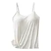 Camisola de Modal para Mujer, Camiseta Interior Todo en Uno con Copas, Talla Grande, Top sin Ropa Interior, Sexy para Usar como Prenda Exterior