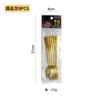 Série Transfronteiriça 1010 Conjunto de Talheres de Aço Inoxidável para Supermercado 6 Peças Talheres Ocidentais Faca de Bife, Garfo e Colher Bolsa de PVC