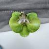 Pinza para el pelo de una sola cabeza con simulación de Phalaenopsis 3D, estilo europeo, con forma de mariposa y flor, accesorios para el pelo, tocado DIY, pinza de pico de pato, pinza lateral