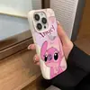 Funda para Teléfono Móvil de Dibujos Animados Ángel Sombra Stitch iPhone15 Apple 14promax 13 Cáscara de Trigo 12 Pareja 11