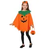 Fantasias de cosplay para festa de Halloween para adultos e crianças, capa de abóbora, xale de abóbora, chapéu de abóbora, faixa de cabeça
