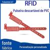 RFID descartável PVC pulseira pulseira festa de férias parque de diversões exposição identificação pulseira de bilhete eletrônico