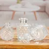Punto Fabricante Fuente Mayorista Botella de Aromaterapia en Barra Volátil Vidrio Transparente Engrosado en Relieve Jarrón Pequeño Hogar Sencillo