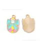 Huevo de Pascua Conejo Zanahoria Gota de Aceite Joyería Accesorios Colgante de Aleación DIY Llavero Cadena para Teléfono Adorno