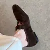 Zapatos de Cuero Peludos de Felpa de Moda para Mujer para Otoño e Invierno, Zapatos de Algodón de Velcro de Nicho con Forro Polar Adicional, Mocasines Casuales sin Cordones
