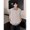 Directo de Fábrica Chaleco Falso de Dos Piezas Cuadros Americanos para Hombre y Mujer Camisa de Cuadros sin Mangas de Verano Chaleco Cardigan Estilo Coreano