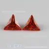 Piedra desnuda de color circonita triángulo zirconia cúbica sintética joyería DIY con piedra al por mayor