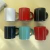 Caneca de 90ml para Café Caneca de Cerâmica Esmaltada Colorida com Padrão Personalizado Caneca Exclusiva de Porcelana Branca para Bebidas Quentes Presentes Corporativos