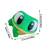 Pegatinas Magnéticas para Refrigerador de Rana de Ojos Grandes Impresas en 3D Transfronterizas Decoración para Cocina del Hogar Pegatinas de Mensajes Pegatinas Magnéticas Decorativas Fijas