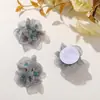 Original Otoño Temprano Hada Suave Cristal Acrílico Flor Corazón Seda Brillante Gasa Flor Accesorios para el Cabello DIY Tocado Pendientes de Mujer Accesorios