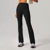 Pantalones de Yoga de Pierna Ancha Estilo Nuevo Transfronterizos Cintura Alta Control de Abdomen Levanta Glúteos Acampanados Pantalones de Yoga Cepillados Pantalones Largos Deportivos Casuales para Mujer