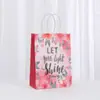 Embalagem para Acessórios de Vestuário de Publicidade Sacola Impressão de Logo Sacola de Presente para Compras Sacola Tote de Tecido Atacado Sacola de Papel Kraft