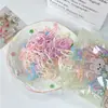 Gomas de Pelo de Goma Gruesas de Colores Coreanas Empacadas al por Mayor Alta Elasticidad No Daña el Cabello Bebé Desechables para Niños y Niñas