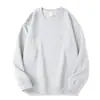 Exclusivo transfronteiriço 320g algodão ombro caído gola redonda manga longa solto casual moletom masculino moderno cor sólida