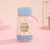 Taza térmica de acero inoxidable de dibujos animados para niñas, vaso de agua de aspecto elegante, linda taza de bolsillo mini portátil, taza práctica de pequeña capacidad