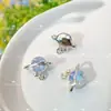 Moca de Colores con Colgante de Planeta Luna Estrella Pulsera de Cuentas Hecha a Mano DIY Pendientes Collar Accesorios de Joyería