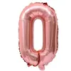 Cadena de Celebridad de Internet de Amazon Globo de Película de Aluminio Número 0 Dorado Globo Boda Bar Ktv Cumpleaños Globo de Película de Aluminio