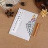 Álbum de Calco y Copiado Dorado 32 Dibujos Lineales de Buda Estatua de Buda Pintada a Mano Álbum de Dibujo Blanco Hogar Budista Meditación y Práctica Libro de Retratos
