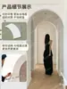 Arco Arqueado Gesso Canto de Arco Vão de Porta Viga de Suporte Produto Acabado Redondo Vão de Porta Estilização de Abertura de Porta Sala de Estar Francesa Varanda