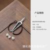 Ceremonia del té excelente tijeras pequeñas tejidas a mano exquisitas tijeras para té tijeras de té de estilo lindo tijeras bordadas para damas accesorios para ceremonia del té