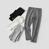 Leggings Bordados con Lazo para Niñas, Pantalones Largos Elásticos Ajustados, para Niños Medianos y Mayores, Ropa Infantil Estilo Primavera y Otoño