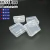 Caja vacía cuadrada transparente de PP completamente preparada caja de plástico cubierta sin rejilla caja de embalaje para accesorios de pesca caja de almacenamiento de piezas