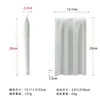 Molde de Silicona para Vela Larga Rayada Jiahuimei Varilla Larga Espiral Giratoria Vela de Aromaterapia Hecha a Mano Molde de Silicona