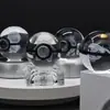 Ventas Directas de Fábrica Bola de Cristal Pokemon Luz Nocturna LED Adorno de Bola de Cristal Grabado Láser 3D Pokemon